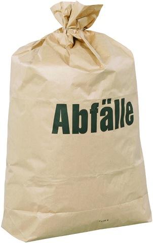 Mülltüten Papier 70g/m² 2lg. 120l 700x950mm braun 25 Stück