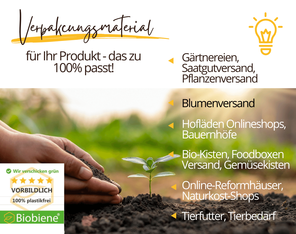 Nachhaltig verpacken mit nachhaltigem Material