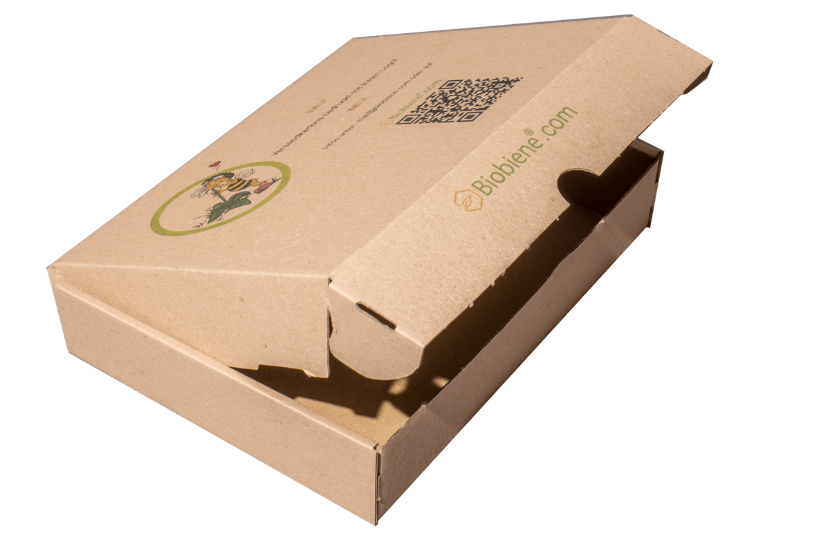 Braune Faltkartonage mit Wunschdruck kaufen