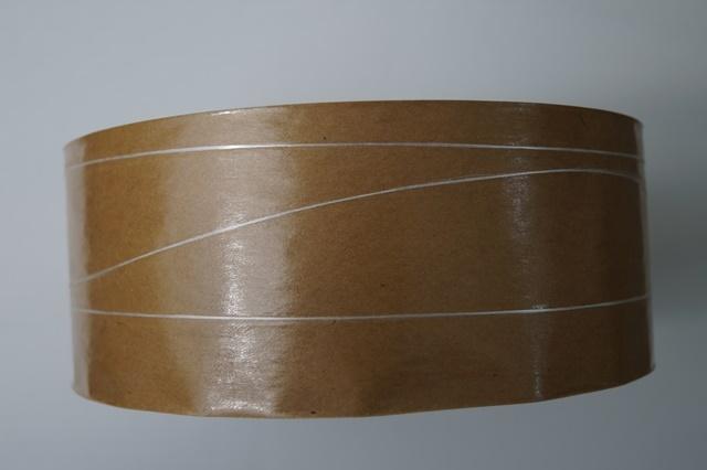 Nassklebeband Naturfaser "braun" 70mm 3 Fäden verstärkt 200m 70g/m²