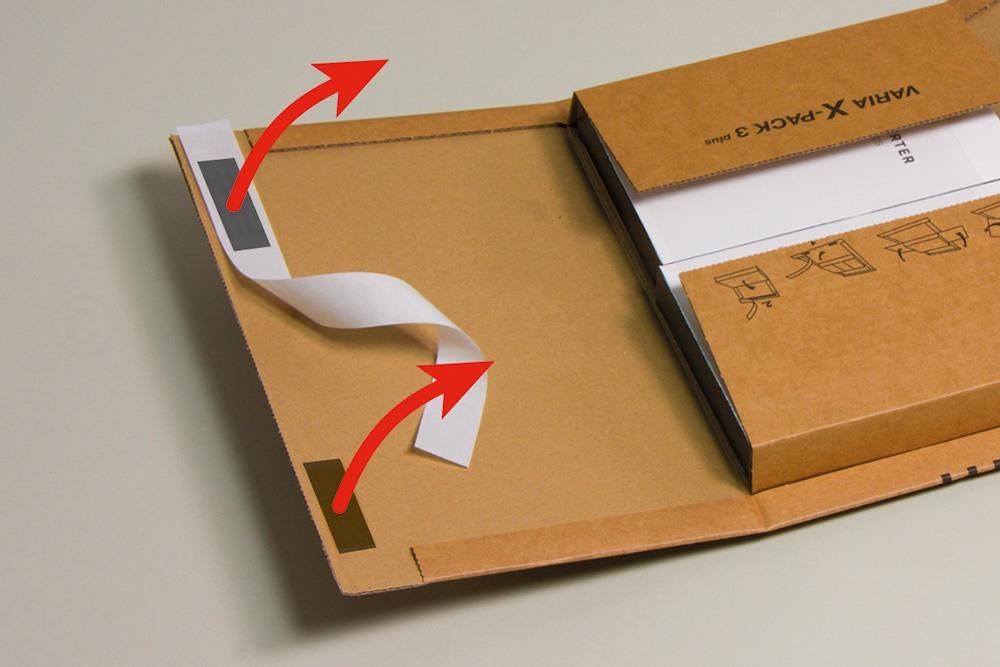 Buchverpackung mit Sicherheitsverschluss