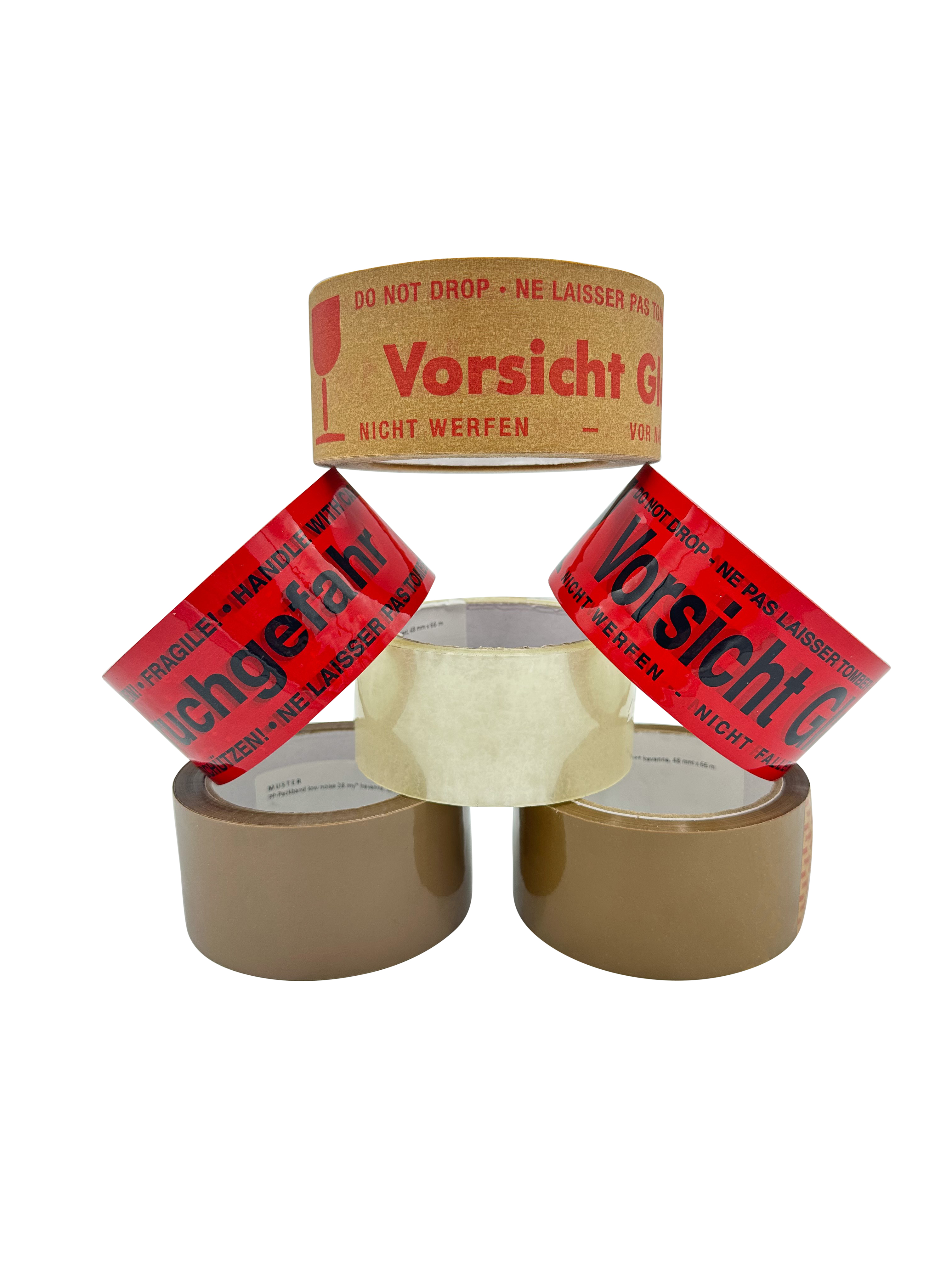 ECOLINE_Verpackungsmittel_Braunes-Packband_50mmx50m_aus-PAPIER_Vorsicht-Glas