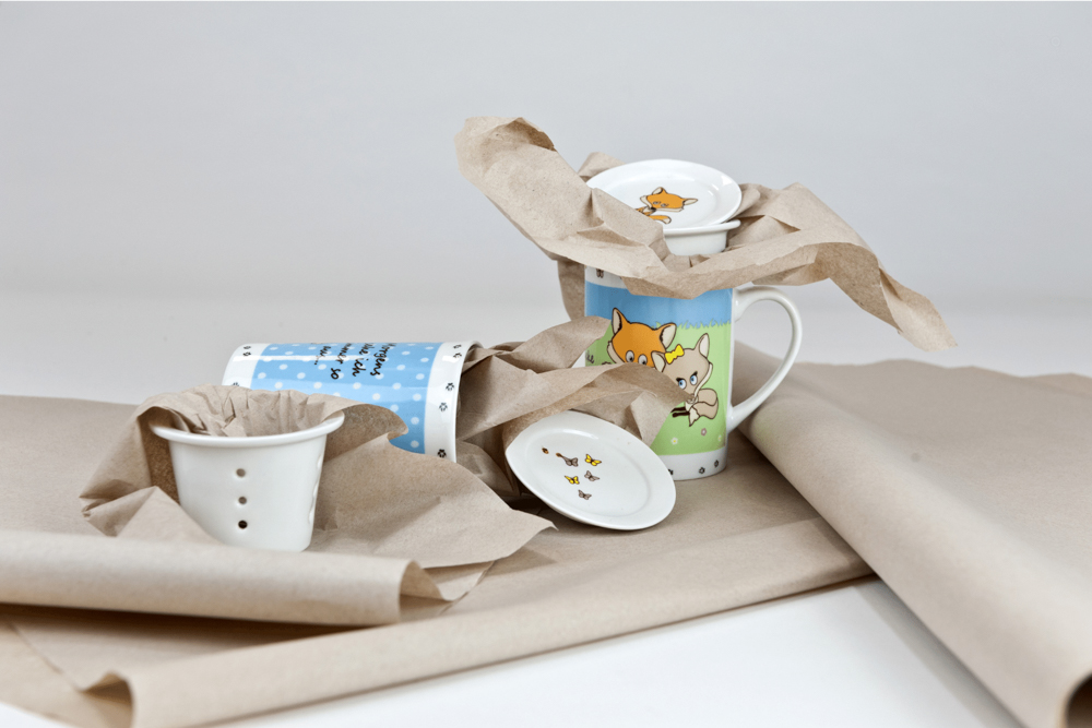 Packseide Bögen für zerbrechliches Versandgut