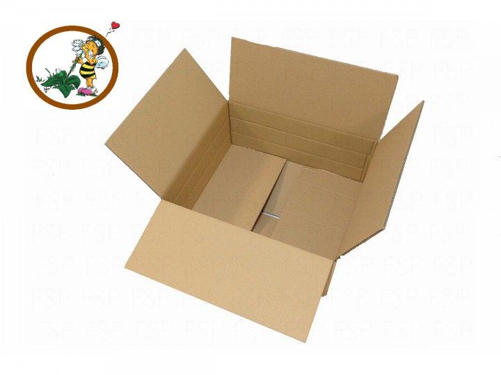 Braune, doppwellige Postkartons 