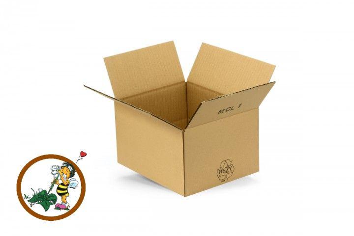 25x20x14cm Kartonagen braun Wellpappe