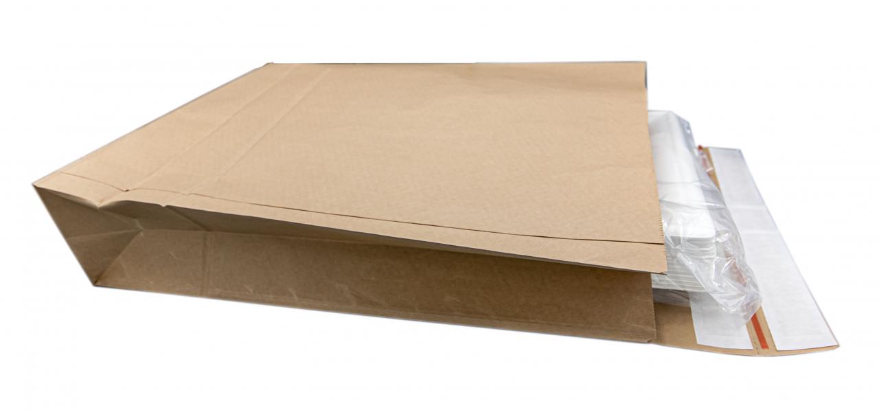 Papierfaltentasche für den Onlinehandel Anwendungsbeispiel