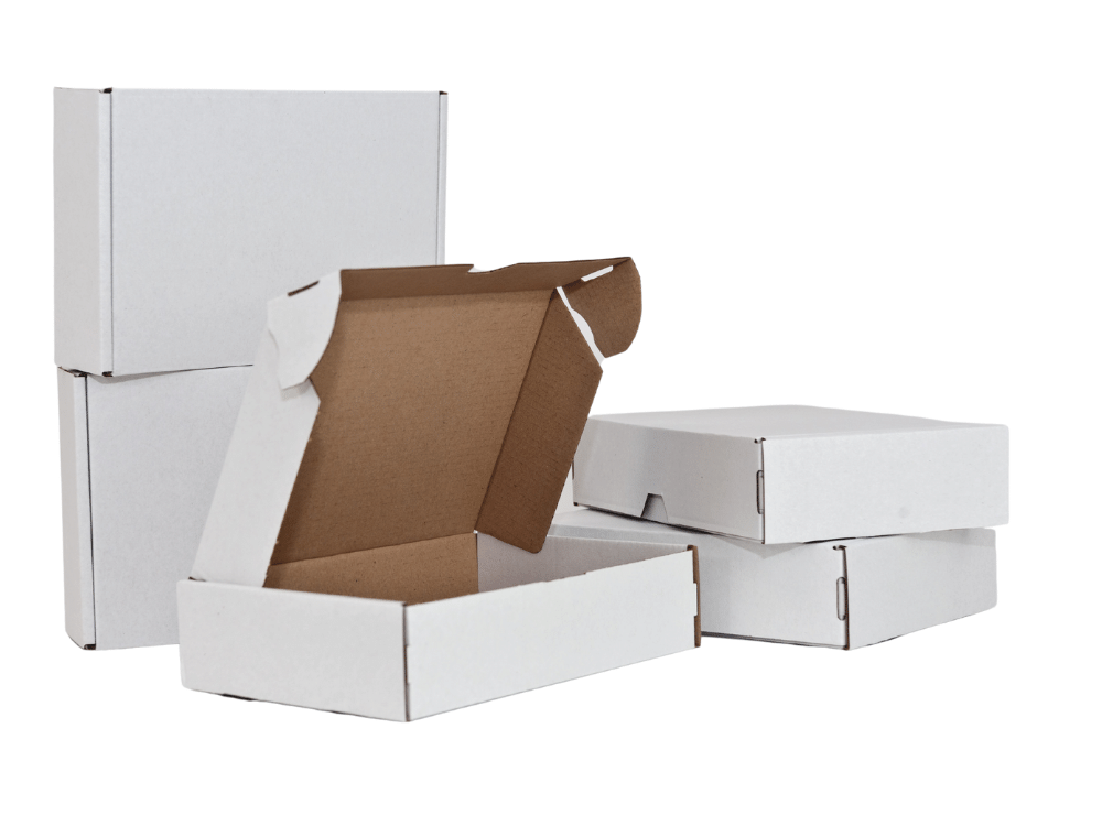 Kartonverpackungen Maxibrief in weiß