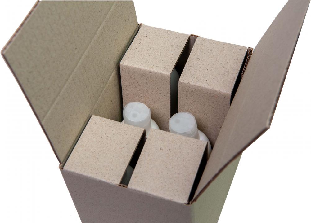 Naturebox® Karton mit speziellem Gefachen aus Graspappe