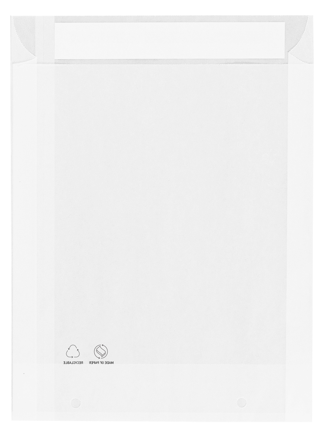 Polybeutel aus Papier mit den Maßen 250x300x40mm