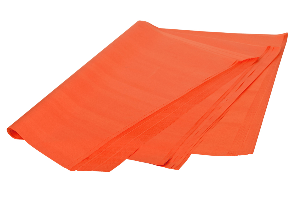Seidenpapier farbig nassfest Packseide Orange Oranje