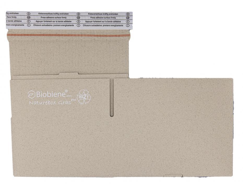 Naturebox Graskarton Aufrichtekarton Automatikkarton 250x210x120mm UB0Mini