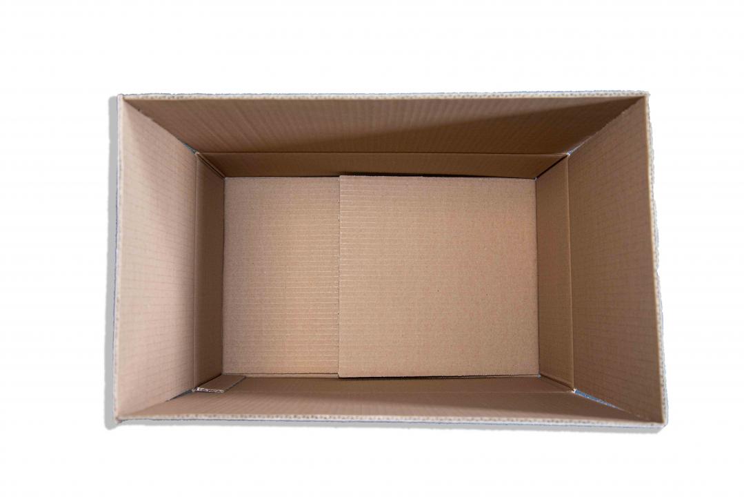 Innenansicht Wellpapp-Falkarton Fefco 0203