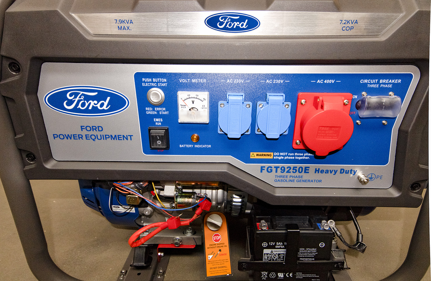 Stromgenerator Ford Ansicht Bedienelemente