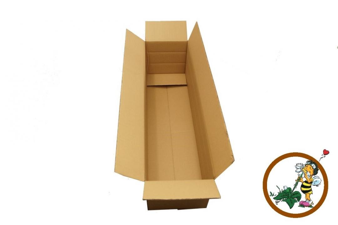 Braune doppelwellige Faltschachtel 102x28x28cm