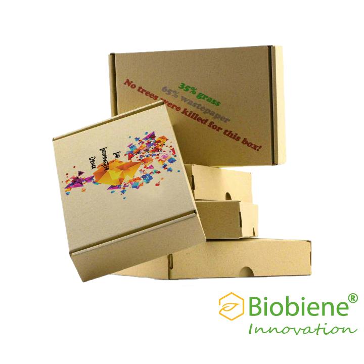 Umweltfreundliche Graskartons "Maxibrief" 35% Gras und 65% Altpapier