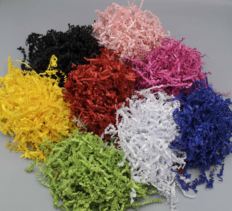 Farbige Plastikfreie Polstermaterial Wolle aus Papier Pink