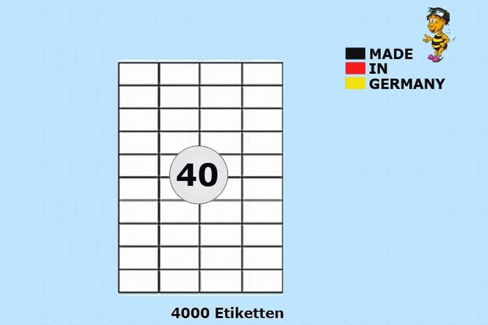DIN A4 Druckeretiketten Label 