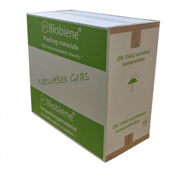 Papier Verpackungschips auch in umweltfreundlicher Graskarton Umverpackung!