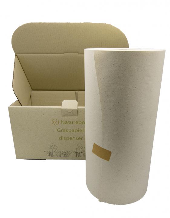 Spendebox Papier aus Gras