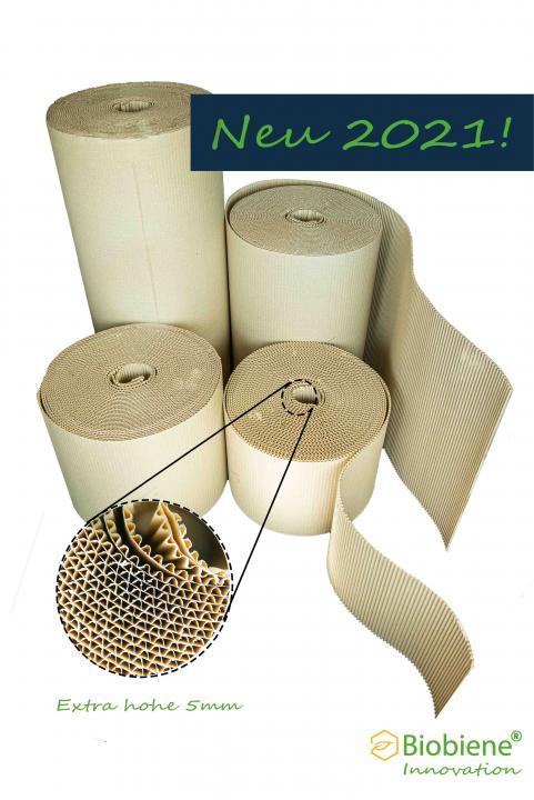 Rollenwellpappe als Verpackungsmaterial: Umweltfreundliches Graspapier mit JUMBO-Welle