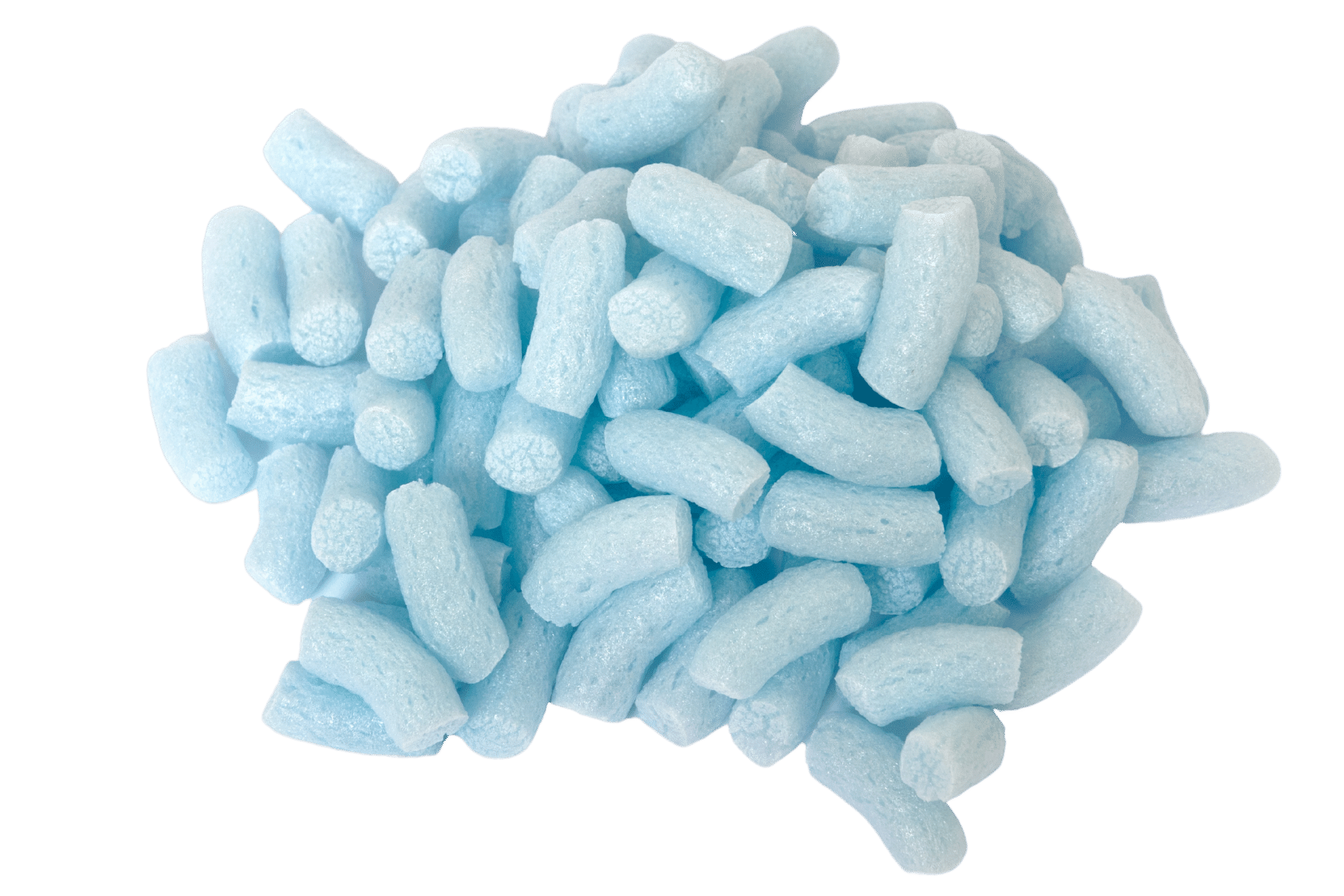 Zuckerwatte-BLAU Verpackungschips OHNE Plastik