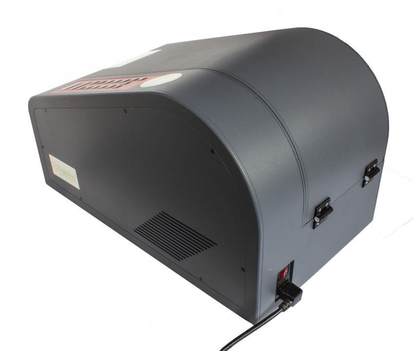 Nassklebebandmaschine von hinten