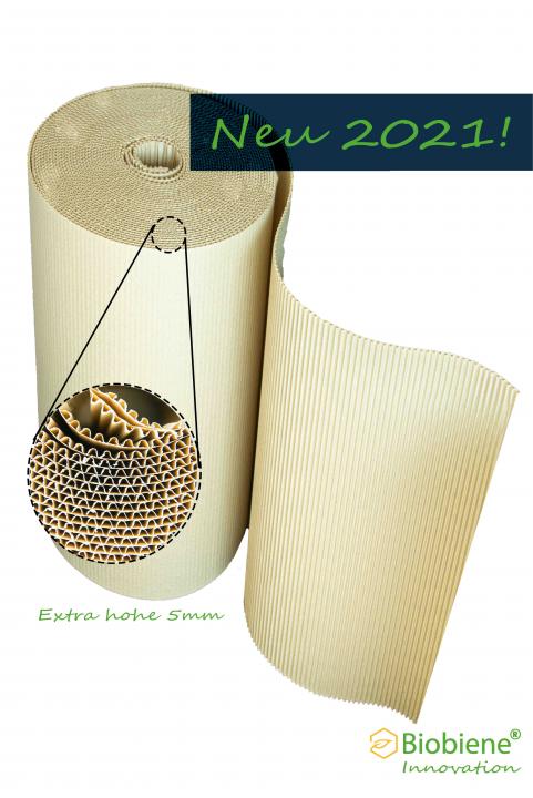 Verpackungsmittel: Biobiene Wellpolster® Jumbo Rolle 60cm x 30m 100% Graspapier