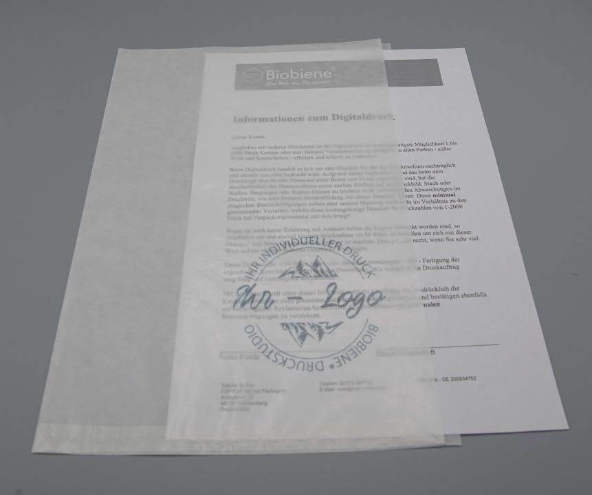 Prospekthüllen Transluzent mit Ihr Individuelles Logo