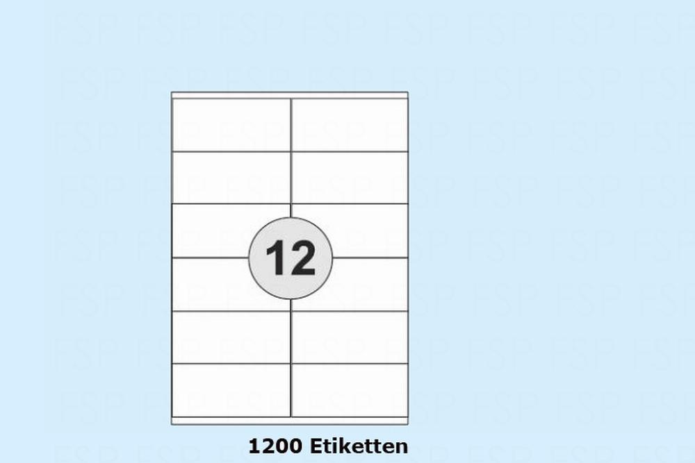 DIN A4 Druckeretiketten Label weiß