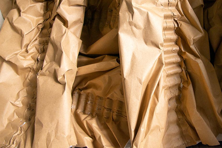 Umweltfreundliches Wellpolster® PAD 320mm Braun