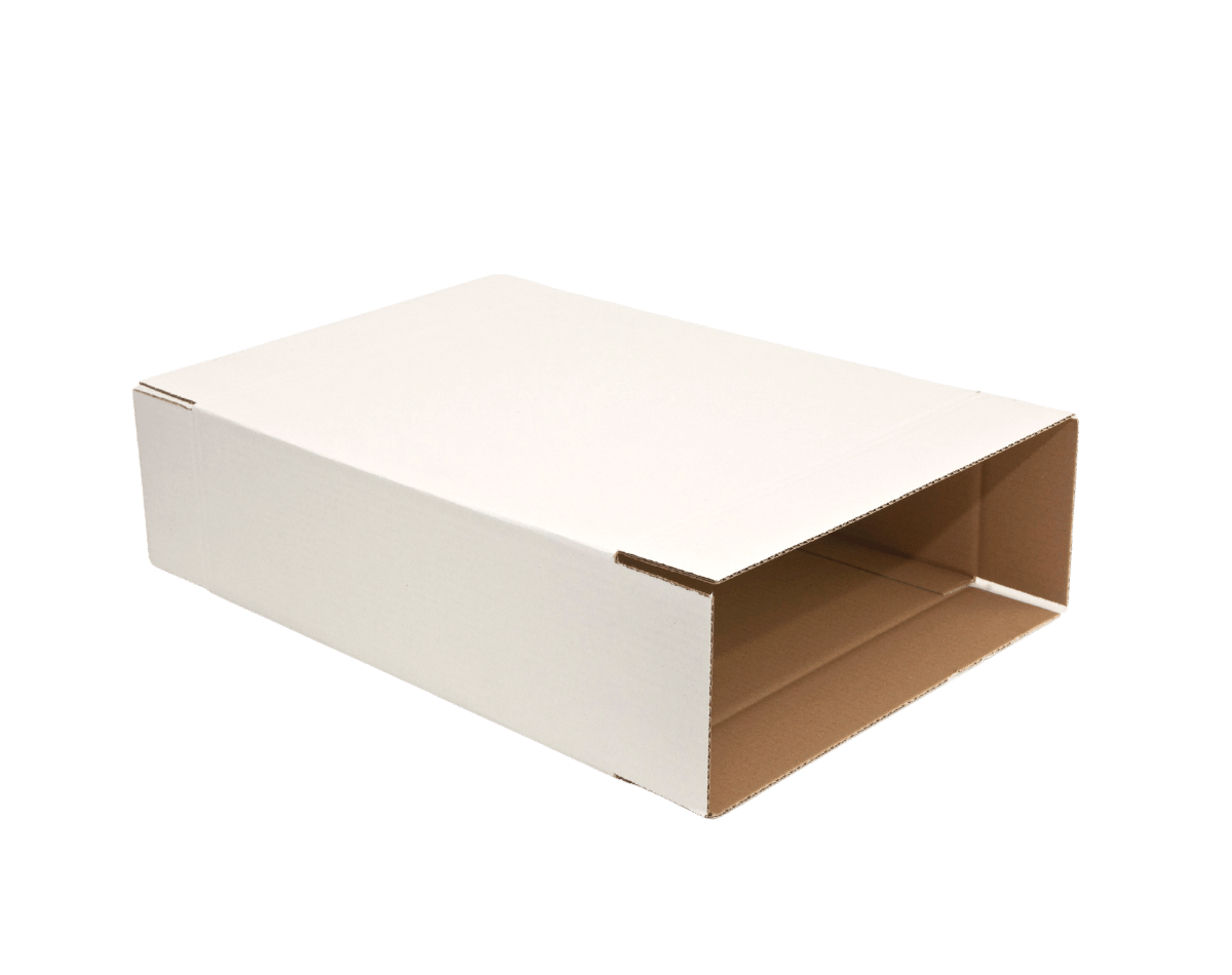 380x143x400mm Einwellige Wellpappkartons Weiß