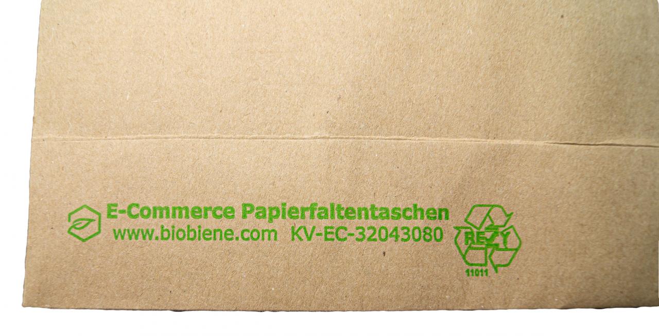 Plastikfreie E-Commerce Papierfaltentaschen 