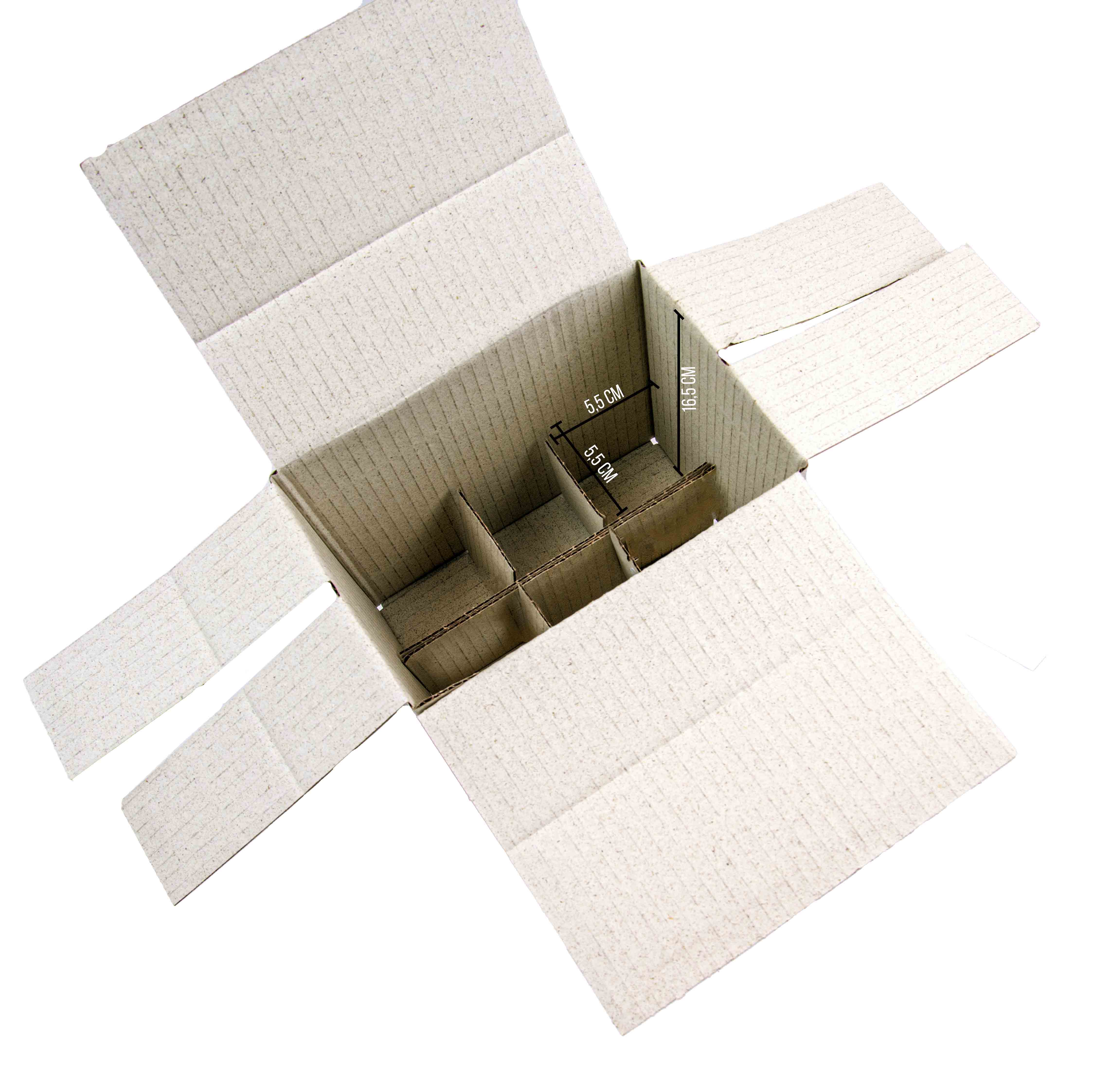 Naturebox® nachhaltiger Blitzpack-Graskarton Maße 