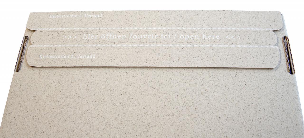 E-Commerce Graskarton verklebt außen