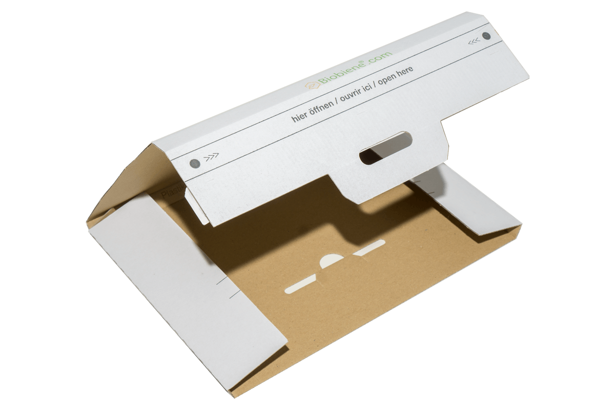 Verpackungsmaterial 305x215x14mm mit individuellem Aufdruck