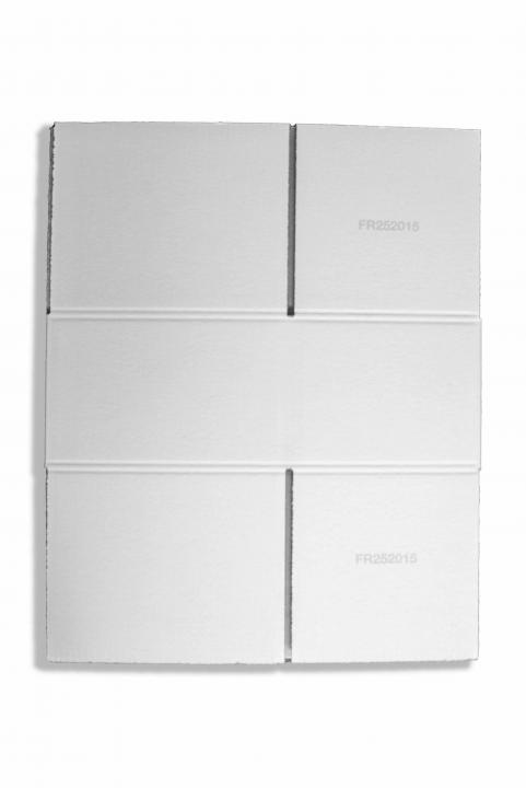 Wellpapp-Falkarton Fefco 0203 ungefaltet Außenseite b