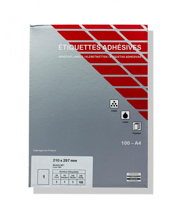 Papierklebeetiketten DIN A4