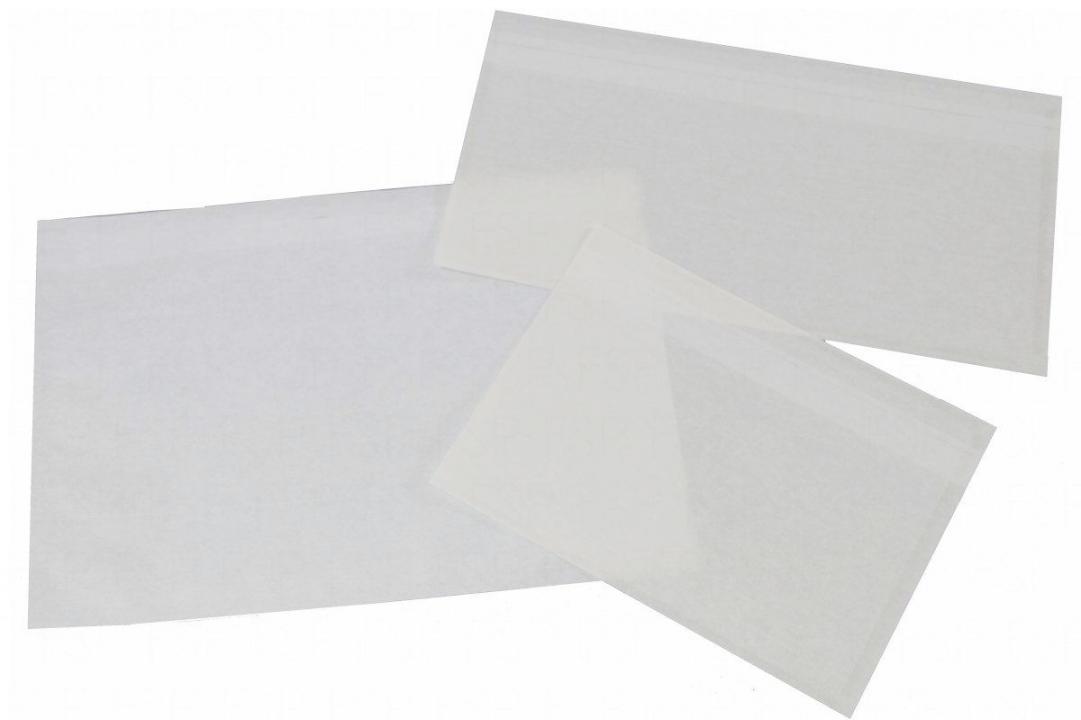 Papier Dokumententaschen transparent versch. Größen