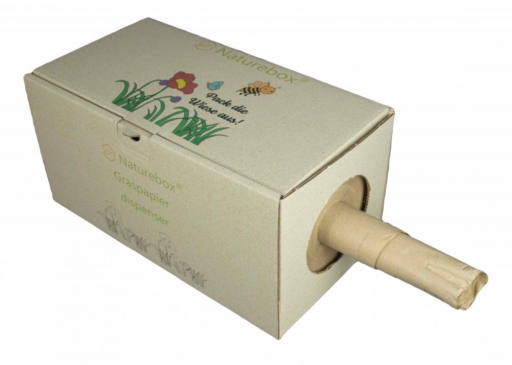 Naturebox® Graspapier dispenser 375mm x 300 m