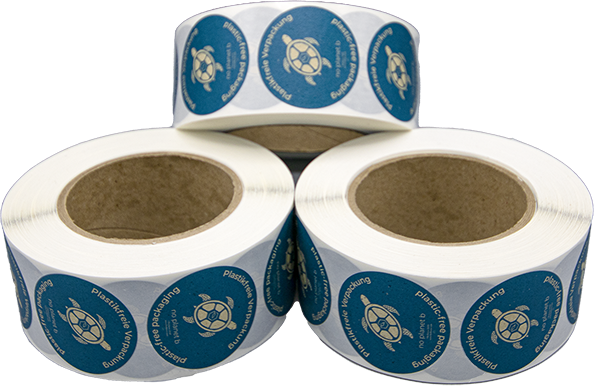 Verpackungsmaterial: Graspapier-Etiketten