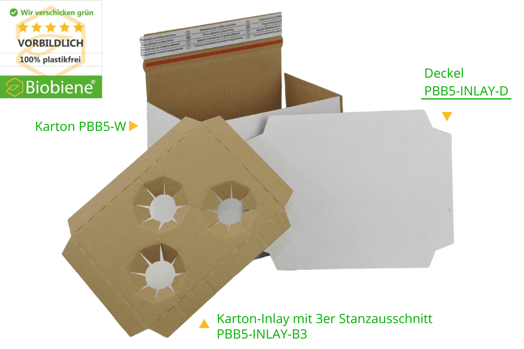 Packbiene®Magic Postkarton 235x180x130mm PBB5