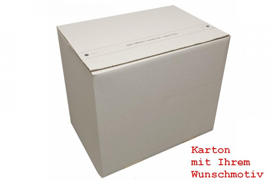 Kartons mit Ihrem Motiv 30,5x21,5x24cm weiß