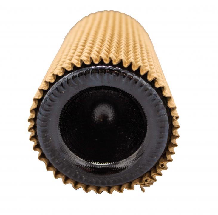 Flaschenhülle Schutzhülle 340 x 90 mm aus flexibler Wellpappe