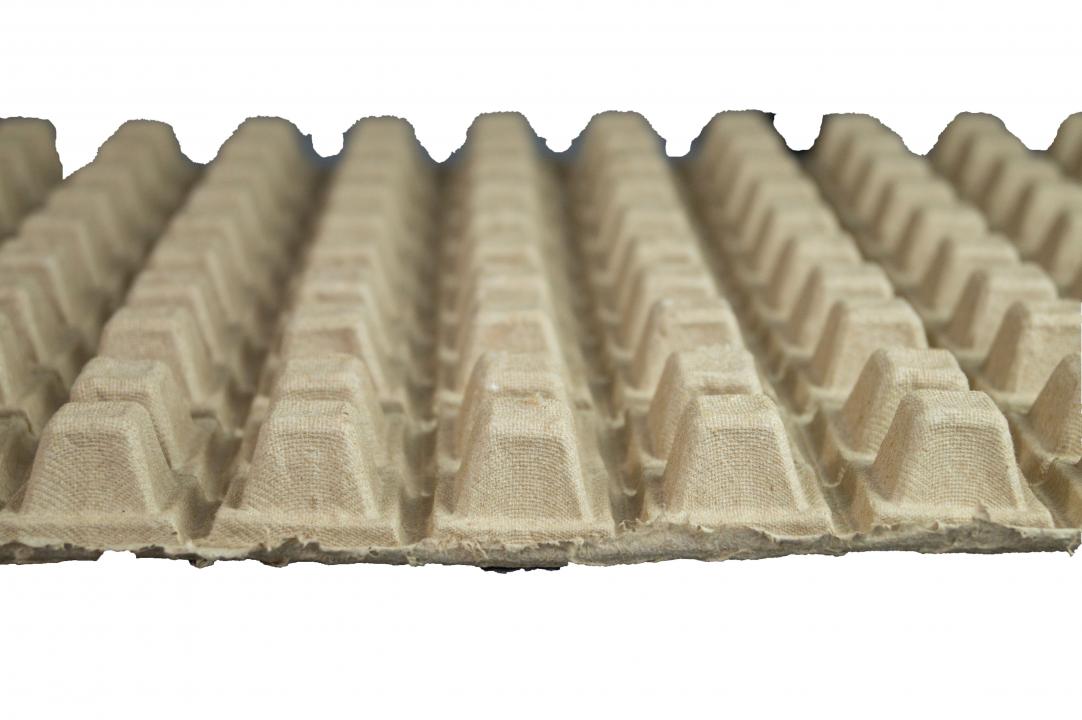 Schutz-Faserformmatte 780x380x25 mm aus Altpapier