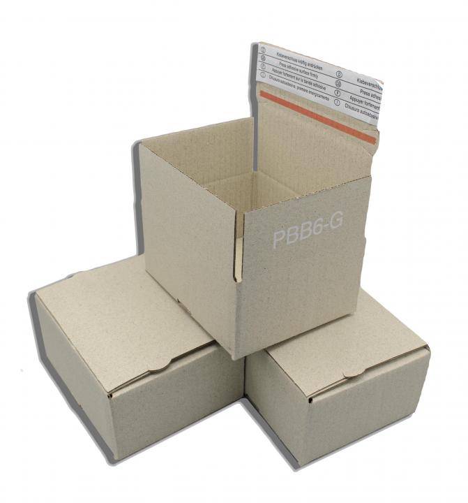 Gras Päckchenkarton 160x130x70mm Magic (PBB6) einwellig Nature Green Automatikboden