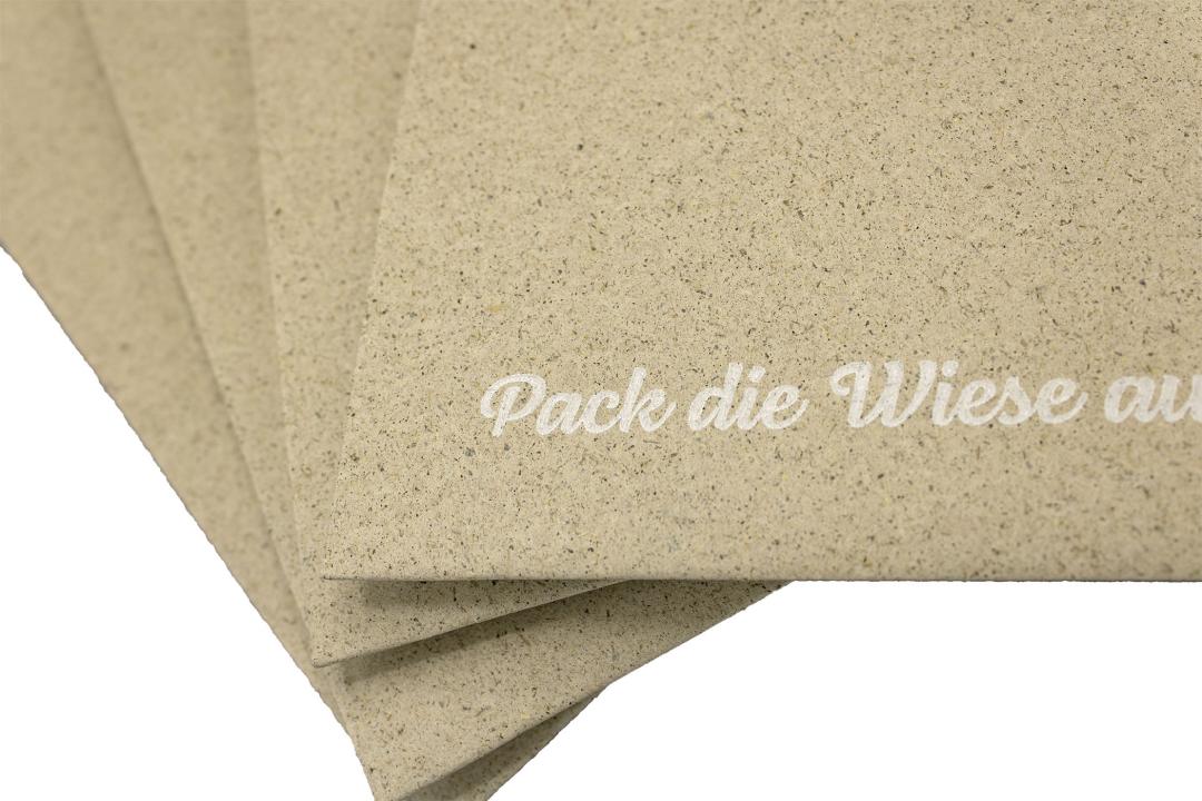 Graspapier Polster-Versandtasche mit Falte B4 250x353x50 mm (100 Stück)