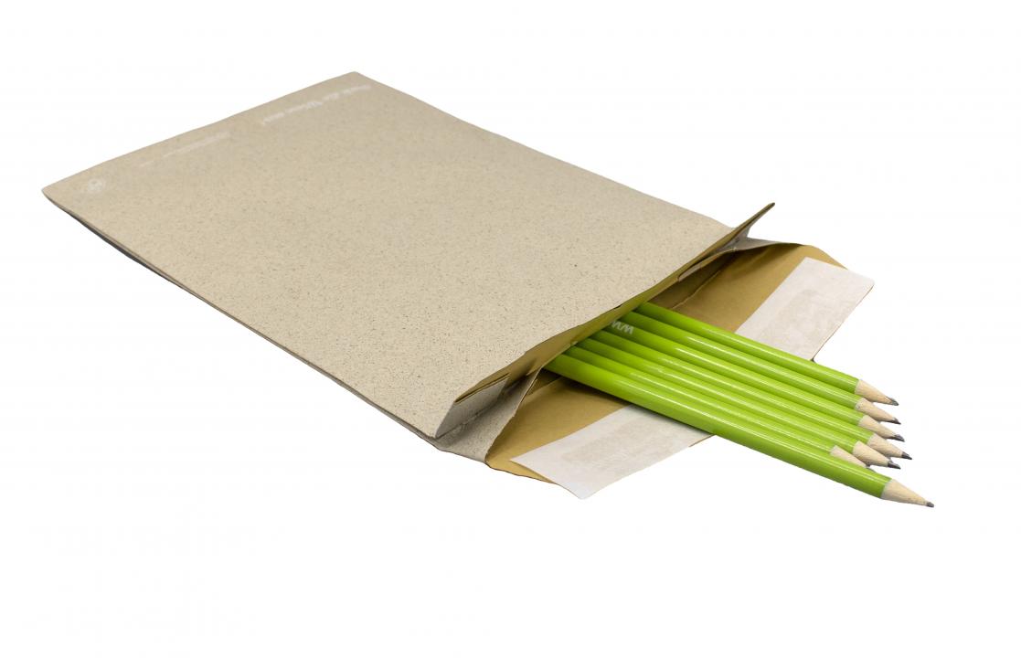 Graspapier-Polstertasche ohne Falte B5 176 x 250 mm (100 Stück)