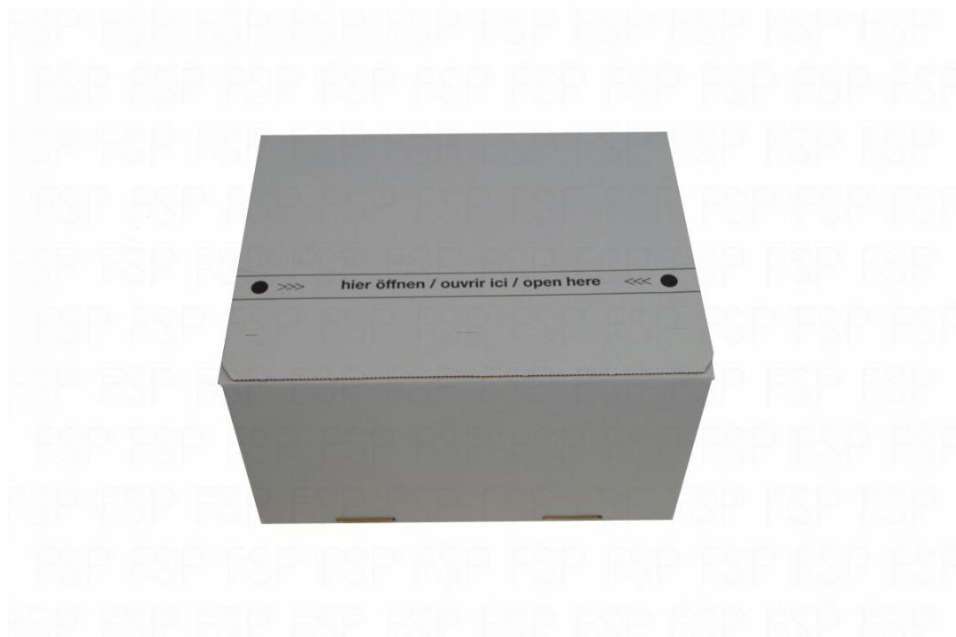 Selbstklebender Automatikbodenkarton mit Aufreissfaden 16x13x7cm