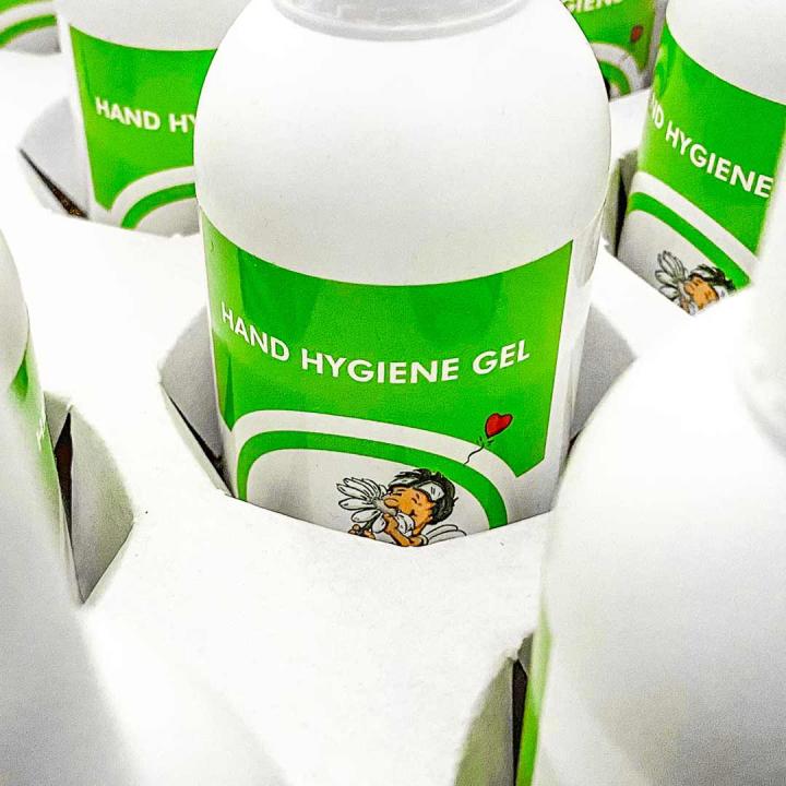 Kartonabteilung für Flaschen