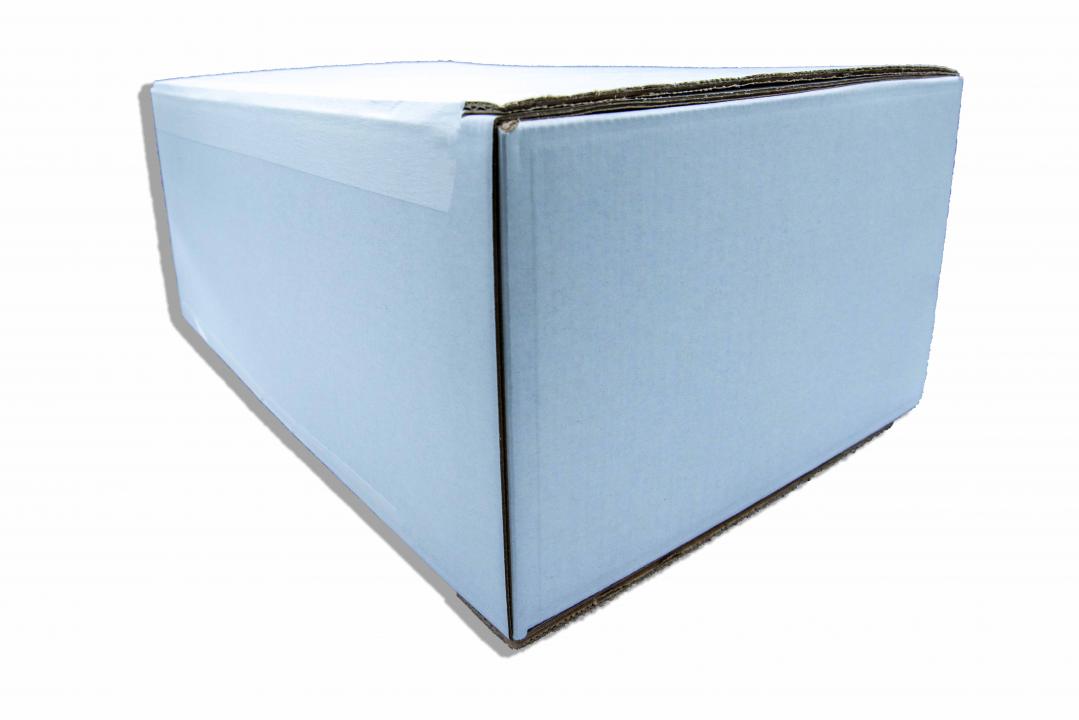 Wellpapp-Falkarton Fefco 0203 gefaltet und verklebt